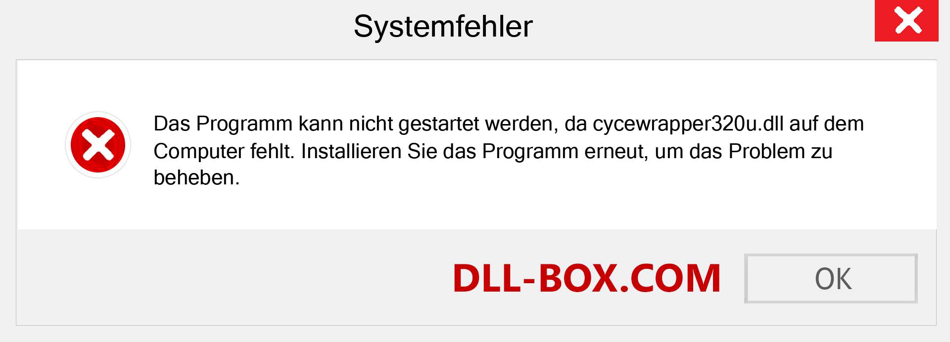 cycewrapper320u.dll-Datei fehlt?. Download für Windows 7, 8, 10 - Fix cycewrapper320u dll Missing Error unter Windows, Fotos, Bildern